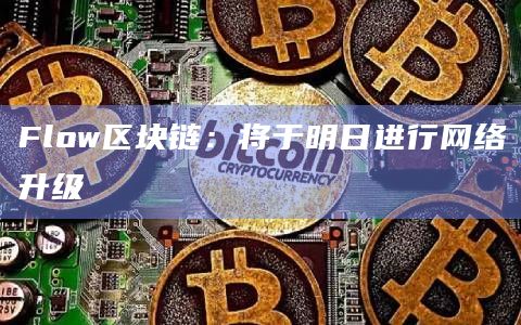 Flow区块链：将于明日进行网络升级