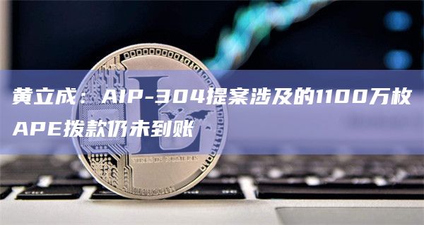 黄立成：AIP-304提案涉及的1100万枚APE拨款仍未到账
