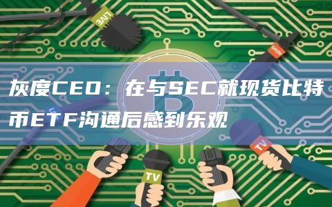 灰度CEO：在与SEC就现货比特币ETF沟通后感到乐观