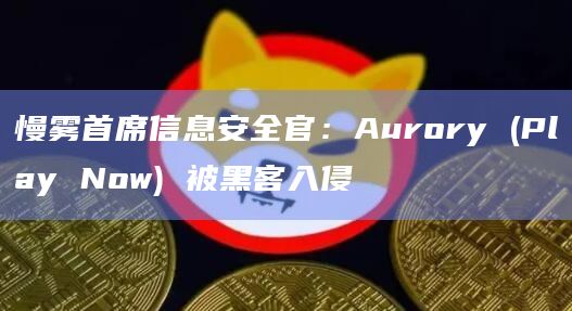 慢雾首席信息安全官：Aurory (Play Now) 被黑客入侵