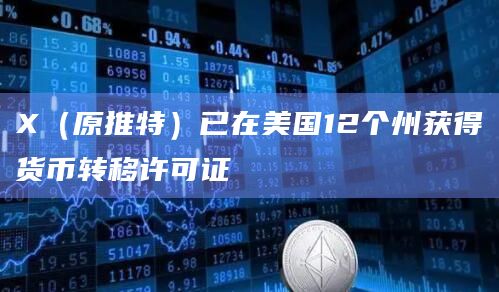 X（原推特）已在美国12个州获得货币转移许可证