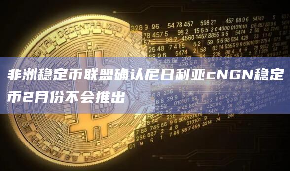 非洲稳定币联盟确认尼日利亚cNGN稳定币2月份不会推出
