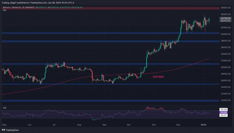 继飙升至 4.6 万美元之后，比特币是否即将迎来大规模反弹？（BTC价格分析）
