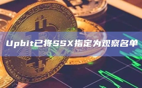 Upbit已将SSX指定为观察名单