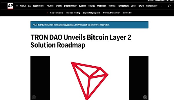 权威媒体聚焦：波场TRON比特币Layer 2解决方案及路线图