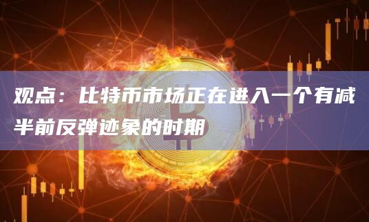 观点：比特币市场正在进入一个有减半前反弹迹象的时期