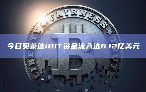 今日贝莱德IBIT资金流入达6.12亿美元