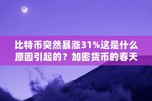 比特币突然暴涨31%这是什么原因引起的？加密货币的春天又来了（比特币跌涨受什么影响）