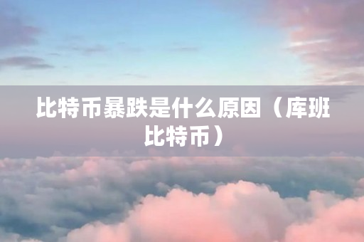 比特币暴跌是什么原因（库班比特币）