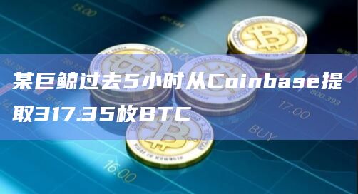 某巨鲸过去5小时从Coinbase提取317.35枚BTC